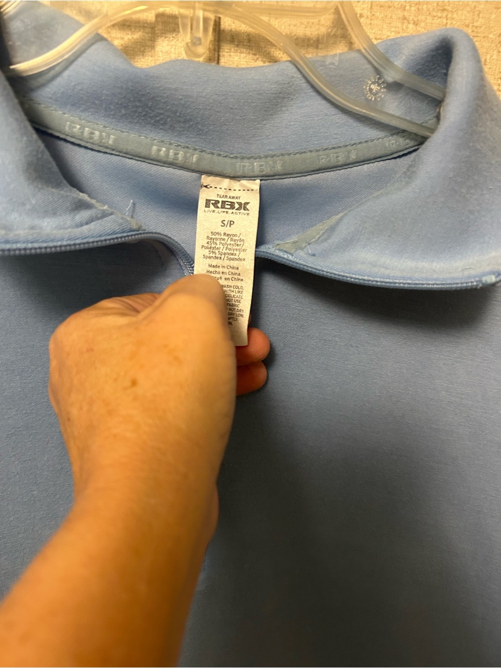 RBX Light Blue Quarter-Zip Sweatshirt